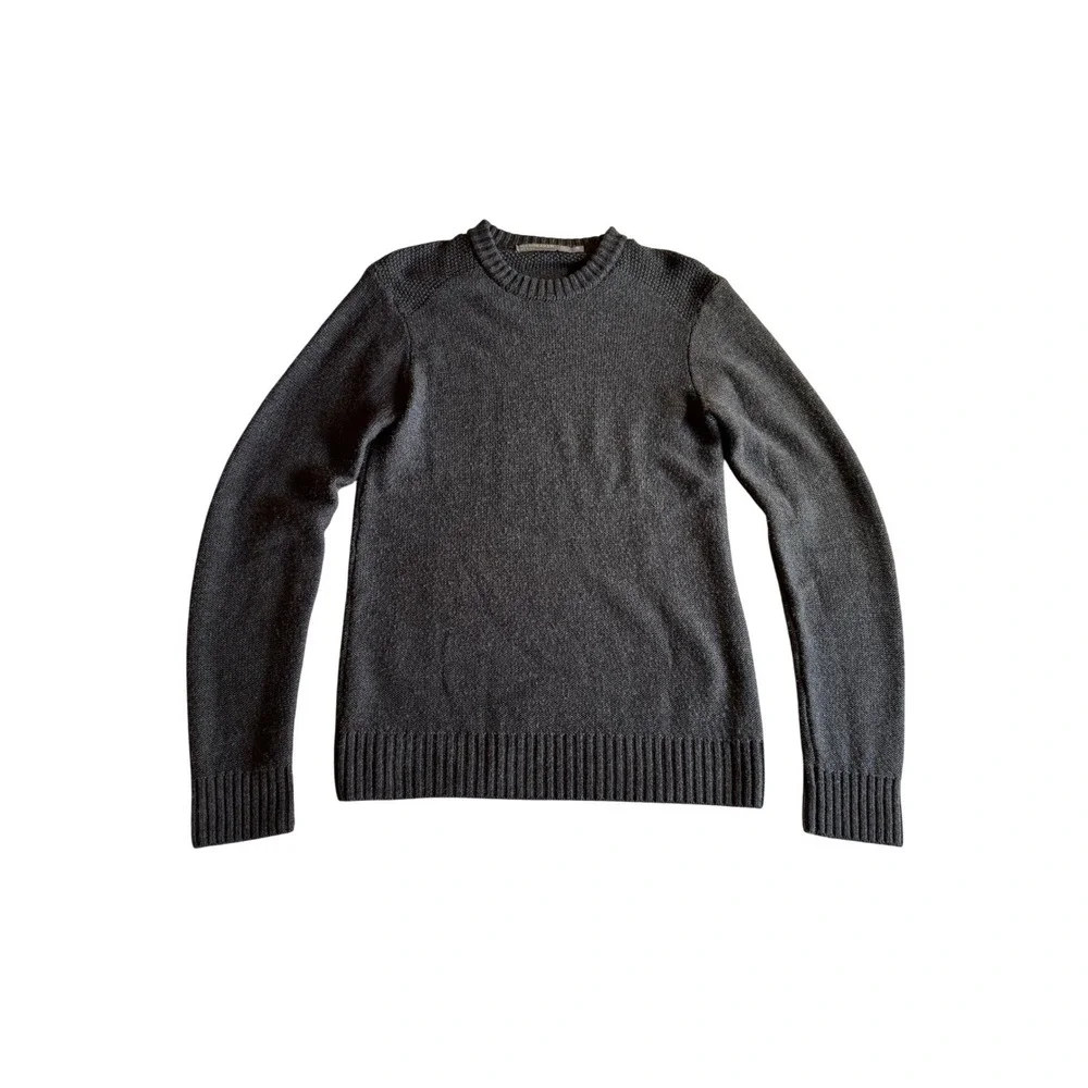 Icebreaker Waypoint Crewe‎ Merino Wool Sweater Mens Small Charcoal Gray